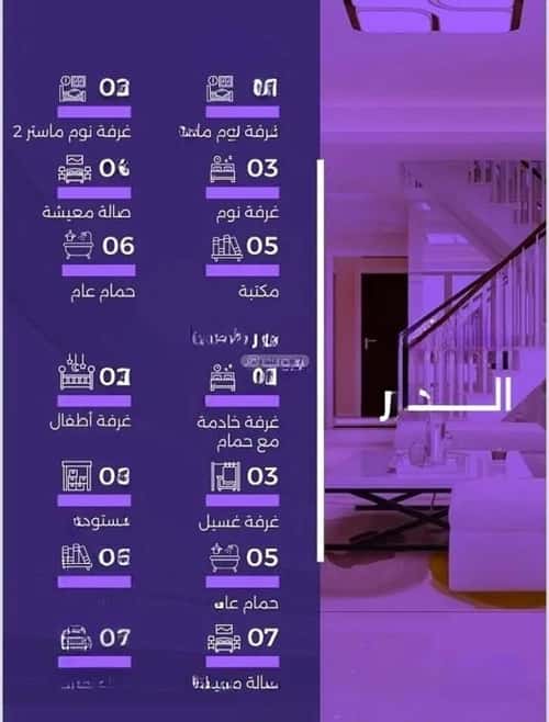 فيلا 325 متر مربع شرقية على شارع 15م الزهراء، شمال جدة، جدة