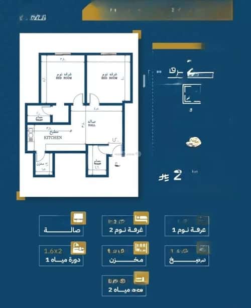 شقة بغرفتين الصفاء، شمال جدة، جدة