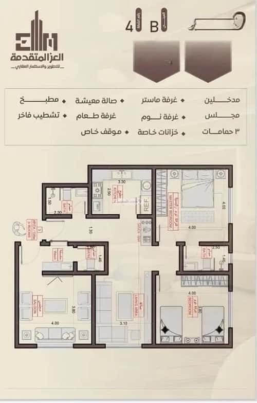 Apartment with 2 Bedrooms Al Salamah, North Jeddah, Jeddah