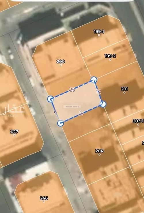 Land 300 SQM Facing West on 12m Width Street Al Malqa, Madinah