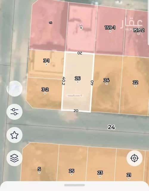أرض 800 متر مربع شمالية على شارع 20م السكب، المدينة المنورة
