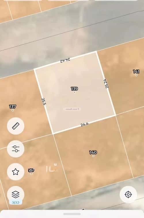 Land 623.41 SQM Facing North on 20m Width Street Al-Jisah, Madinah