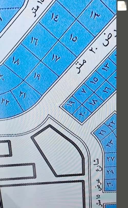 أرض 448.5 متر مربع شرقية على شارع 20م الفنار، شمال جدة، جدة