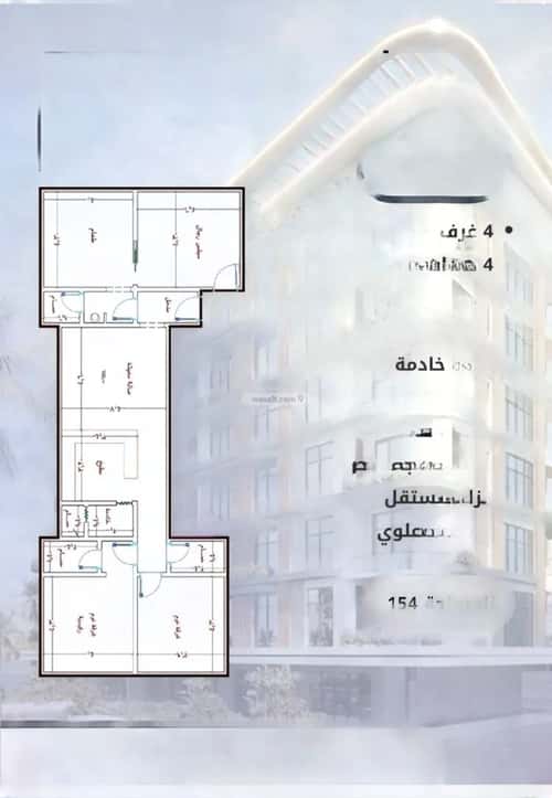 شقة ب 4 غرف الواحة، شرق جدة، جدة