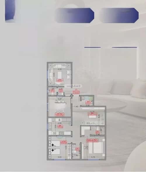 شقة ب 4 غرف السلامة، شمال جدة، جدة