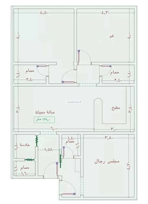 شقة 3 غرف في الجامعة