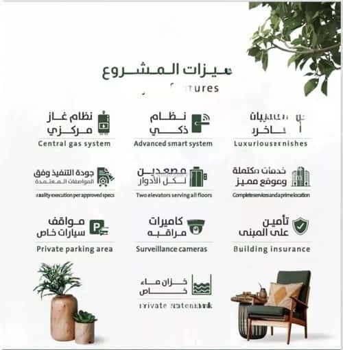 شقة ب 4 غرف الربوة، شمال جدة، جدة