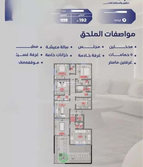 شقة ب 5 غرف السلامة، شمال جدة، جدة