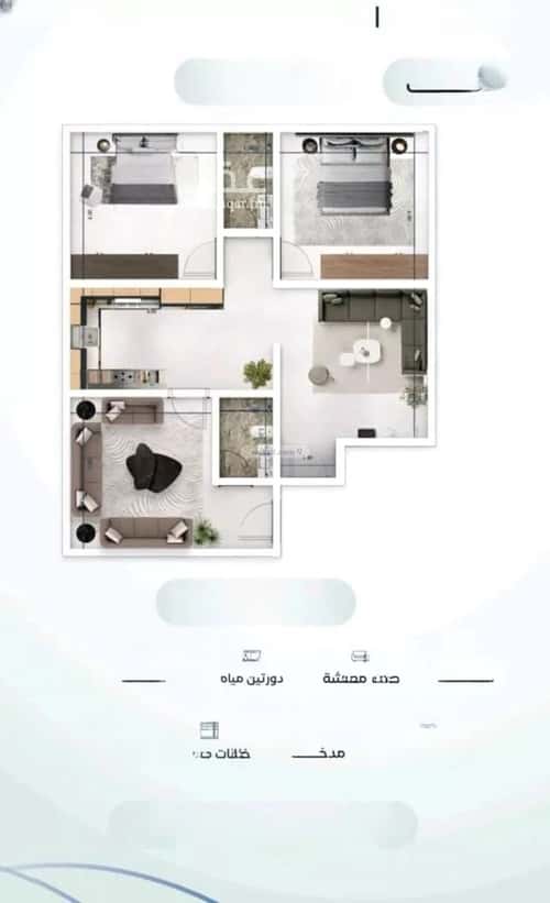 3 bedroom apartment in Mishrifah
