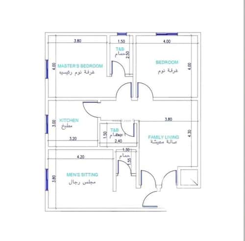 Apartment with 3 Bedrooms Al Nuzha, North Jeddah, Jeddah