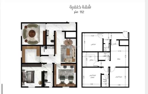 شقة ب 4 غرف النزهة، شمال جدة، جدة