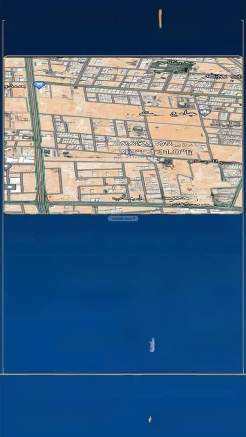 أرض 305 متر مربع جنوبية غربية على شارع 20م الرحاب، بريدة