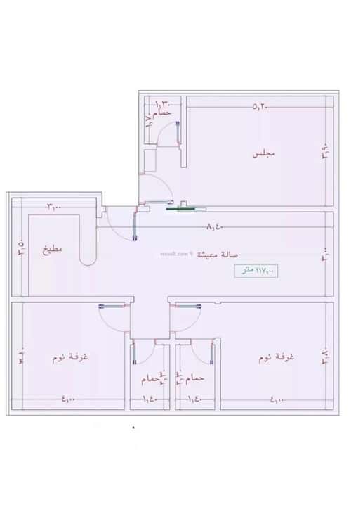 شقة ب 3 غرف الواحة، شرق جدة، جدة
