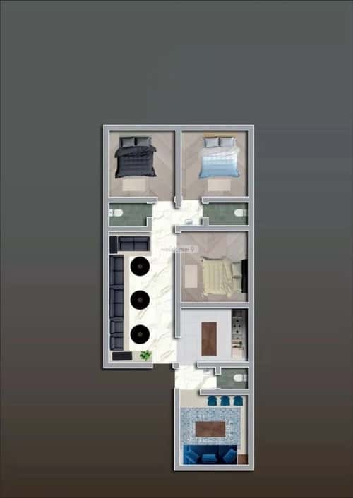 شقة 4 غرف في النزهة