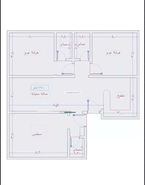 شقة ب 3 غرف الواحة، شرق جدة، جدة