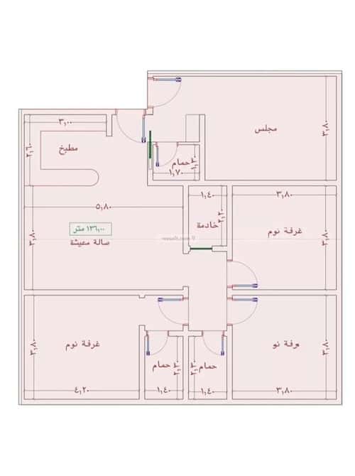 شقة ب 4 غرف الواحة، شرق جدة، جدة