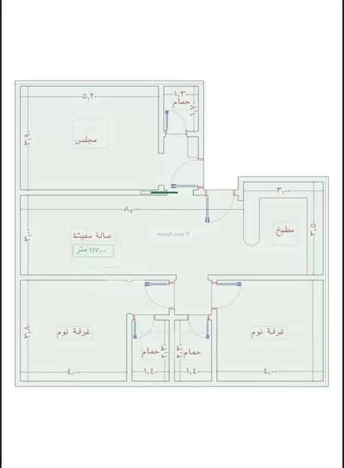 شقة ب 4 غرف الواحة، شرق جدة، جدة