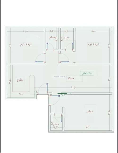 شقة ب 4 غرف الواحة، شرق جدة، جدة