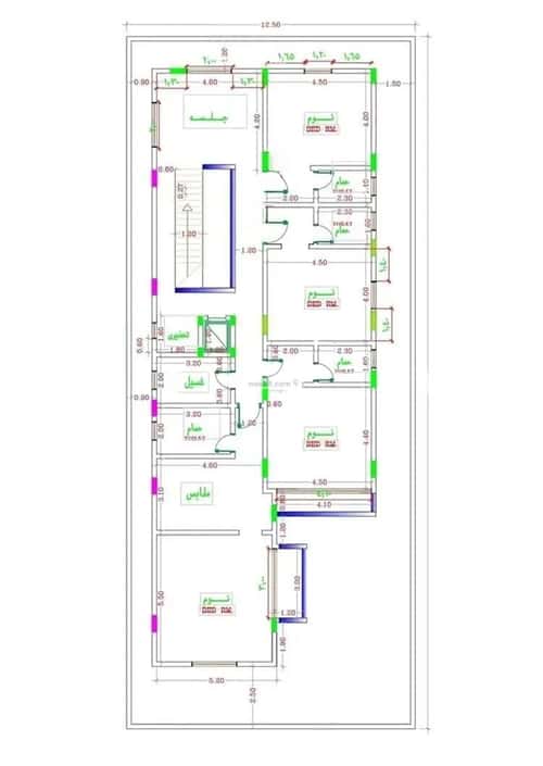 Villa 375 SQM Facing South on 16m Width Street Teebah, North Jeddah, Jeddah