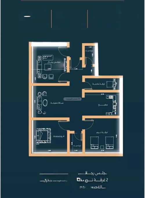 شقة ب 3 غرف النزهة، شمال جدة، جدة