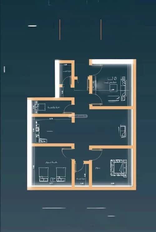 شقة ب 3 غرف النزهة، شمال جدة، جدة