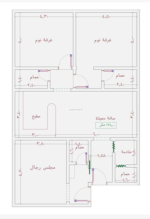 شقة ب 4 غرف الجامعة، جنوب جدة، جدة