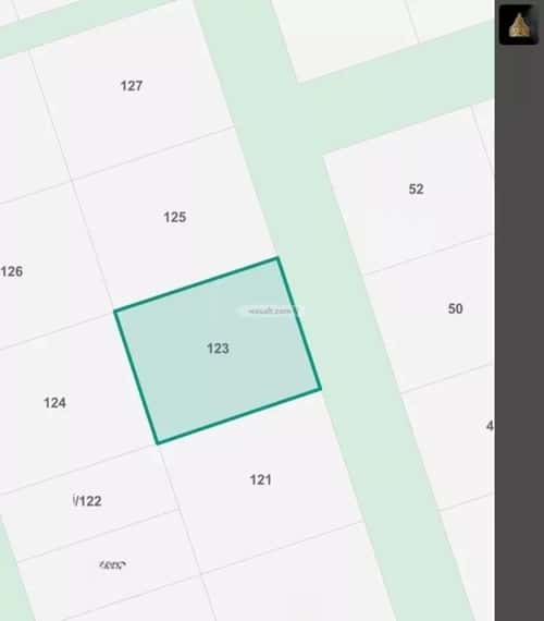 Land 980 SQM Facing East on 15m Width Street Plan No. 1209, Aljuluh