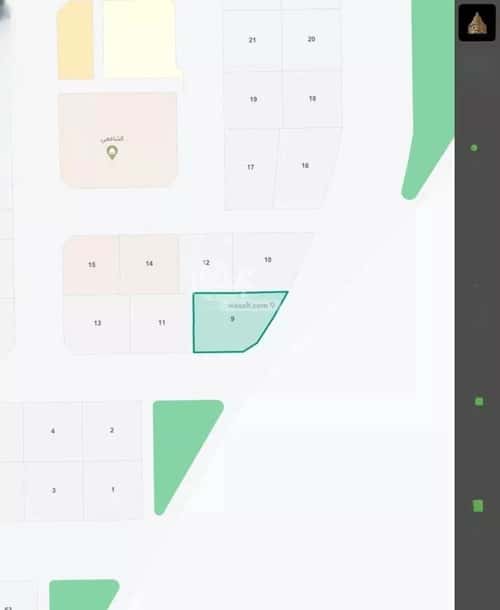 أرض 781 متر مربع جنوبية شرقية على شارع 30م الربوة، مرات