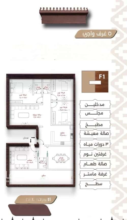 شقة ب 5 غرف النعيم، شمال جدة، جدة