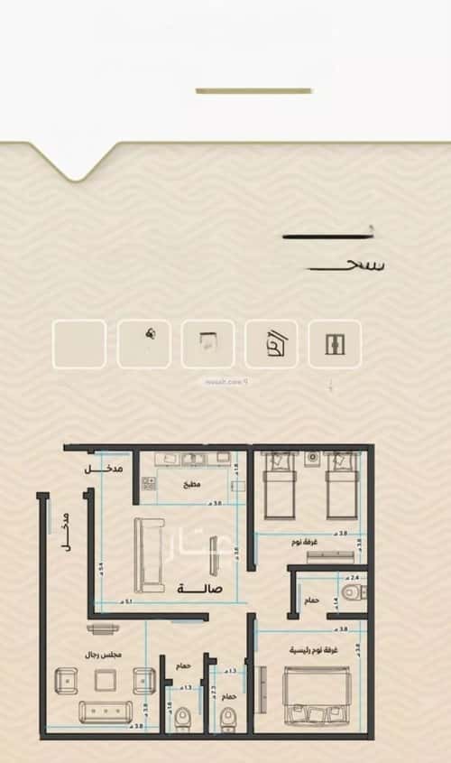 شقة ب 3 غرف مشرفة، شمال جدة، جدة