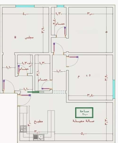 شقة ب 3 غرف الصواري، شمال جدة، جدة
