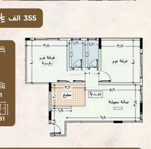Apartment with 2 Bedrooms Al Azizeyyah, North Jeddah, Jeddah