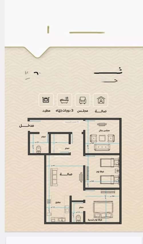 شقة ب 3 غرف مشرفة، شمال جدة، جدة