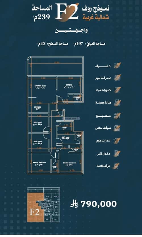 Apartment with 5 Bedrooms Al Rabbwah, North Jeddah, Jeddah
