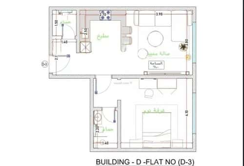 شقة بغرفتين الفيحاء، جنوب جدة، جدة