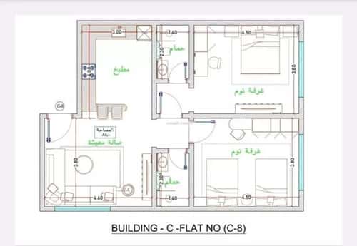 شقة بغرفتين الفيحاء، جنوب جدة، جدة