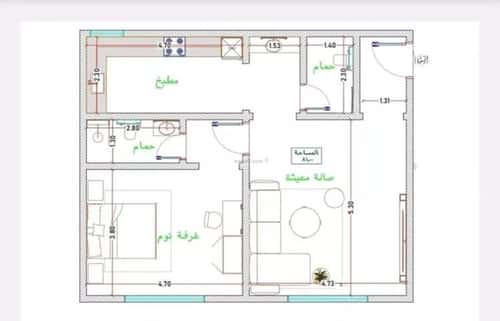 شقة بغرفتين الفيحاء، جنوب جدة، جدة
