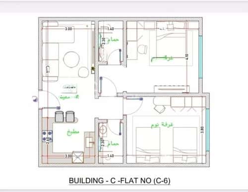 Apartment with 2 Bedrooms Al Faiha|A, South Jeddah, Jeddah