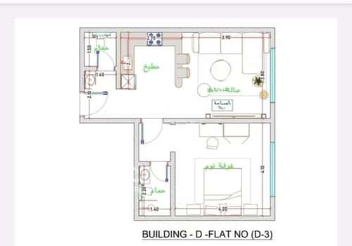 Apartment with 1 Bedroom Al Faiha|A, South Jeddah, Jeddah