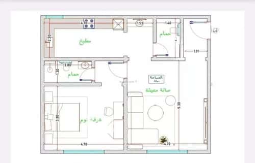 Apartment with 2 Bedrooms Al Faiha|A, South Jeddah, Jeddah