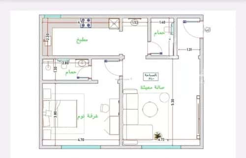 Apartment with 1 Bedroom Al Faiha|A, South Jeddah, Jeddah