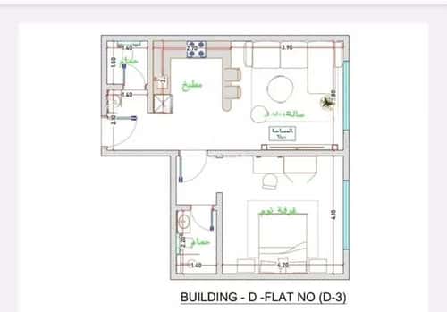 Apartment with 1 Bedroom Al Faiha|A, South Jeddah, Jeddah