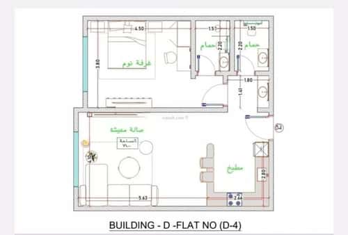 Apartment with 1 Bedroom Al Faiha|A, South Jeddah, Jeddah