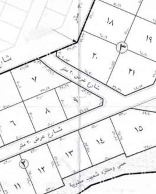 أرض 2309 متر مربع جنوبية شرقية على شارع 30م ضاحية نمار، غرب الرياض، الرياض