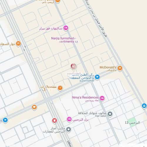 Land 375 SQM Facing South on 15m Width Street An-Narjis, North Riyadh, Riyadh