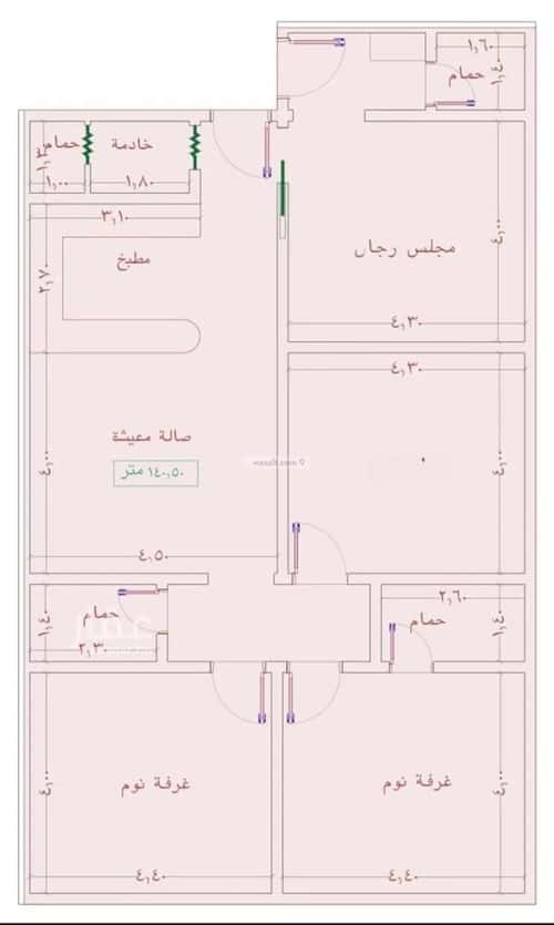 شقة ب 4 غرف الجامعة، جنوب جدة، جدة