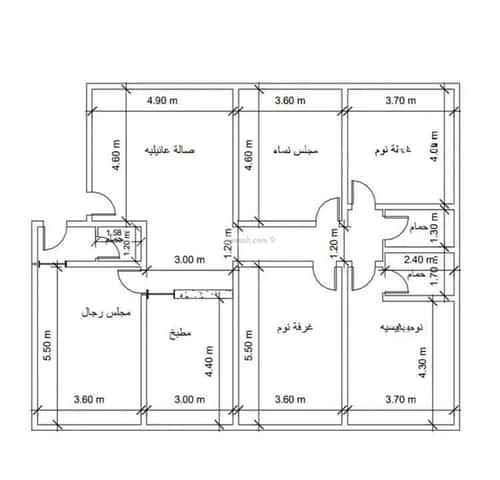 شقة ب 5 غرف النزهة، شمال جدة، جدة