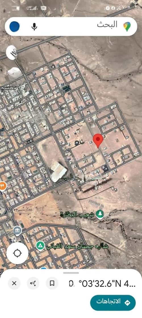 Land 619 SQM Facing South on 25m Width Street Al Nada, Marrat