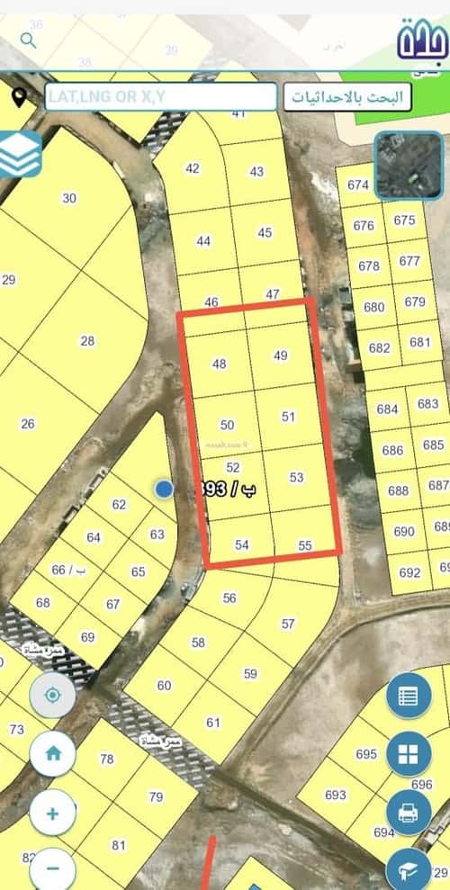 Land 450 SQM Facing West on 20m Width Street Al-Fanar, North Jeddah, Jeddah