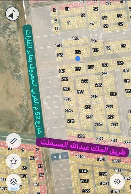 أرض 434 متر مربع جنوبية على شارع 32م الغدير، شمال جدة، جدة